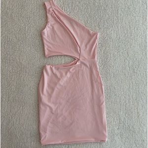 SHEIN one shoulder cut-out bodycon dress